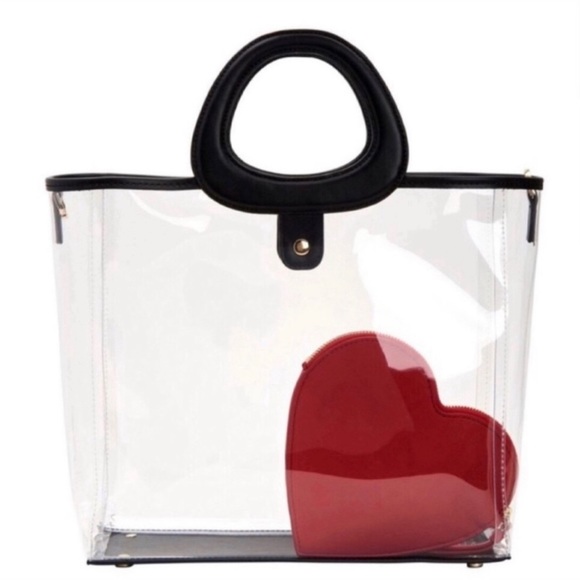 Katy Perry Heart ❤️ Clear Tote 👜 NWT - Picture 11 of 11